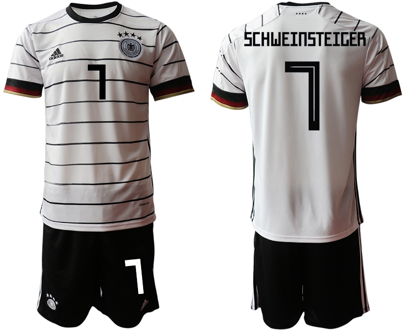 Cheap Men 2021 European Cup Germany home white 7 Soccer Jersey2